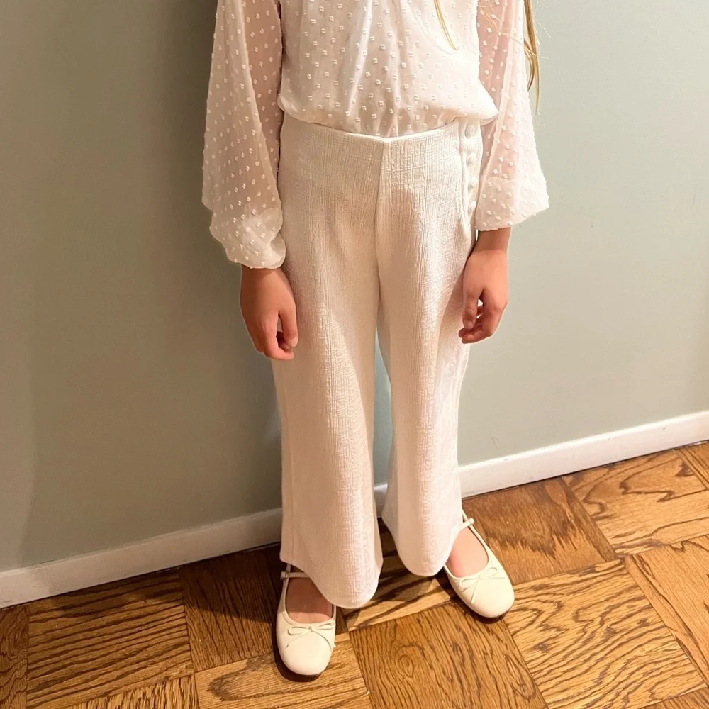 Zara Textured Flare Pants 7